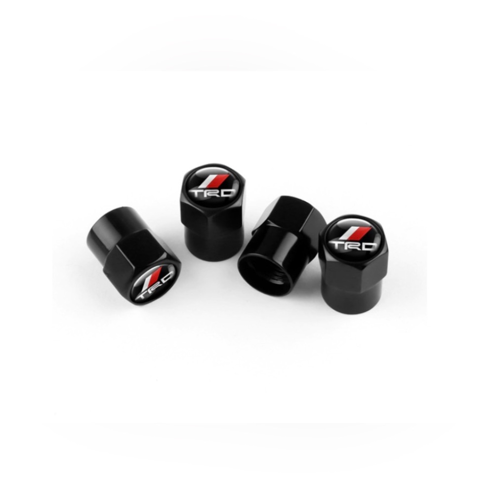 Toyota TRD valve Stem caps in Black NWT set of 4 NWT